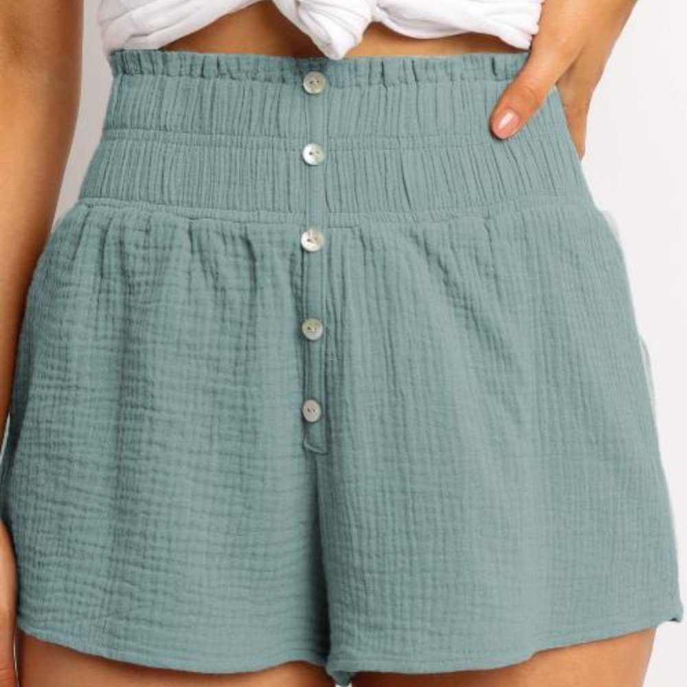 Sage High Waist Shorts - Picture 6 of 7